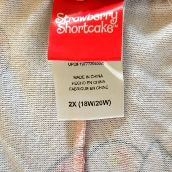 EC STRAWBERRY SHORTCAKE PAJAMA/LOUNGE PANTS W/POCKETS SZ.2X - Picture 4 of 4